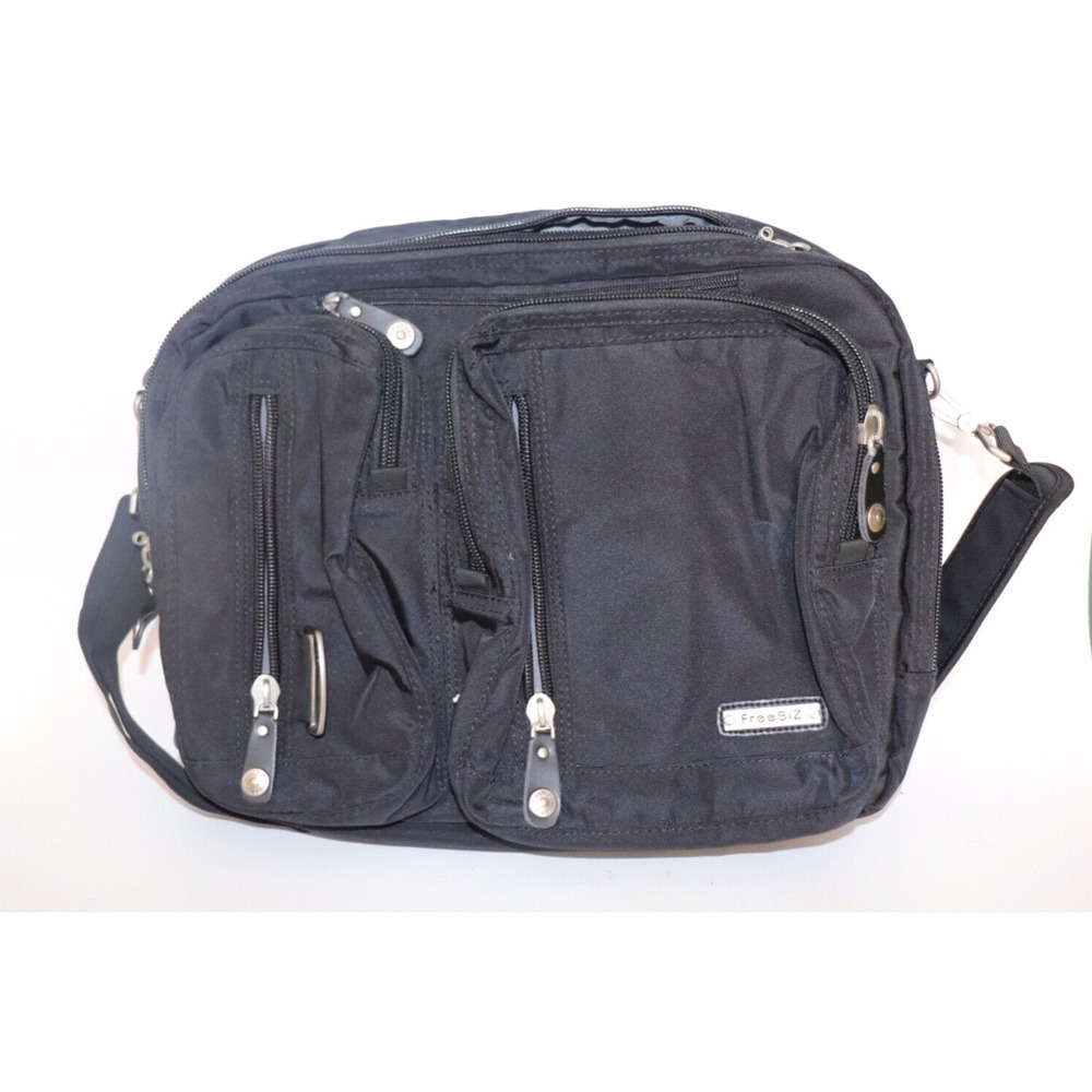 FreeBiz Laptop Bag Convertible Backpack Business Black Bag